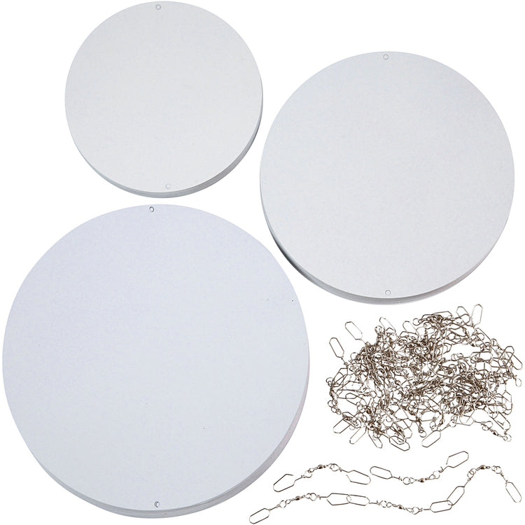 Blanko-Mobiles der Firma Creativ, D 12+15+18 cm, 300 gr, 20er Set 1 Box