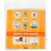 Blanko-Mobiles der Firma Creativ, D 12+15+18 cm, 300 gr, 4 Set 1 Box