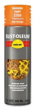 Rost-Oleum-Sprühdose, Fluor-Rot-Orange-Markierungsfarbe, 500 ml