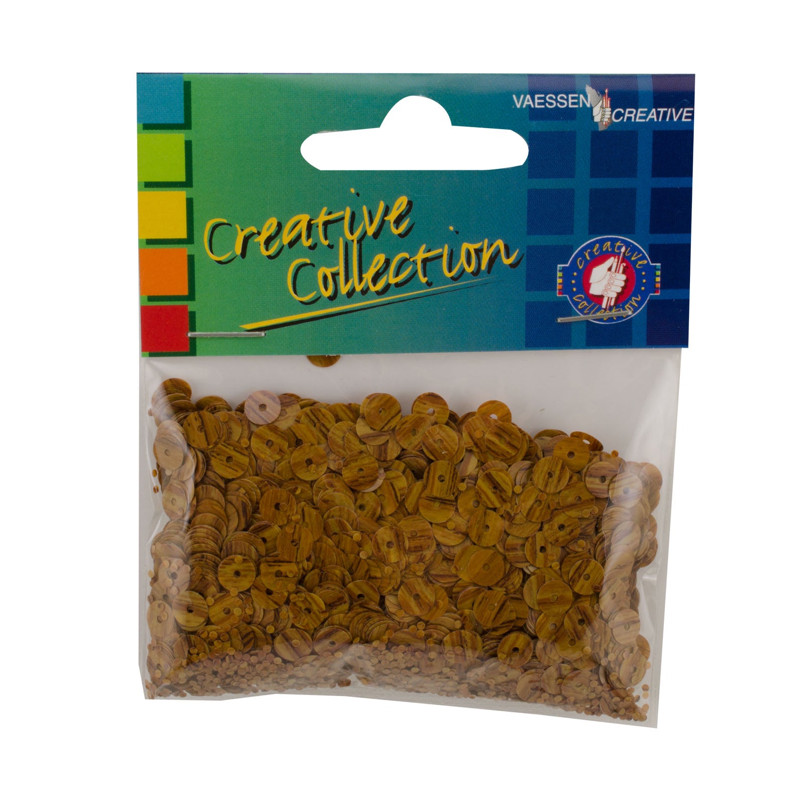 Vaessen creative • Pailletten Öko 6mm 20g mittelbraun