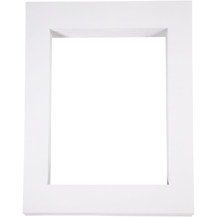 Creativ Company Passepartoutrahmen, A3, Größe 40x50 cm, 500 gr, weiß, 100 Stück 1 Karton