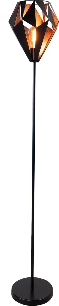 Eglo Carlton 1 Stehleuchte – E27 – 152,5 cm – schwarzes Kupfer