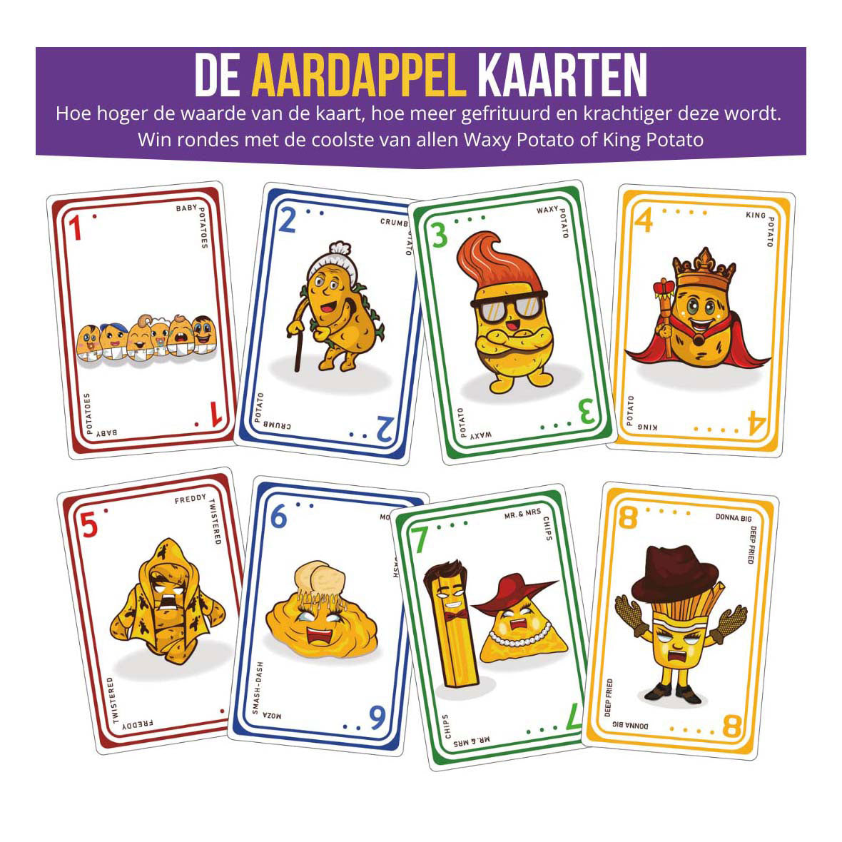 Gebratene Kartoffeln gebratene Kartoffeln Kartenspiel Fried Fried Edition (NL)