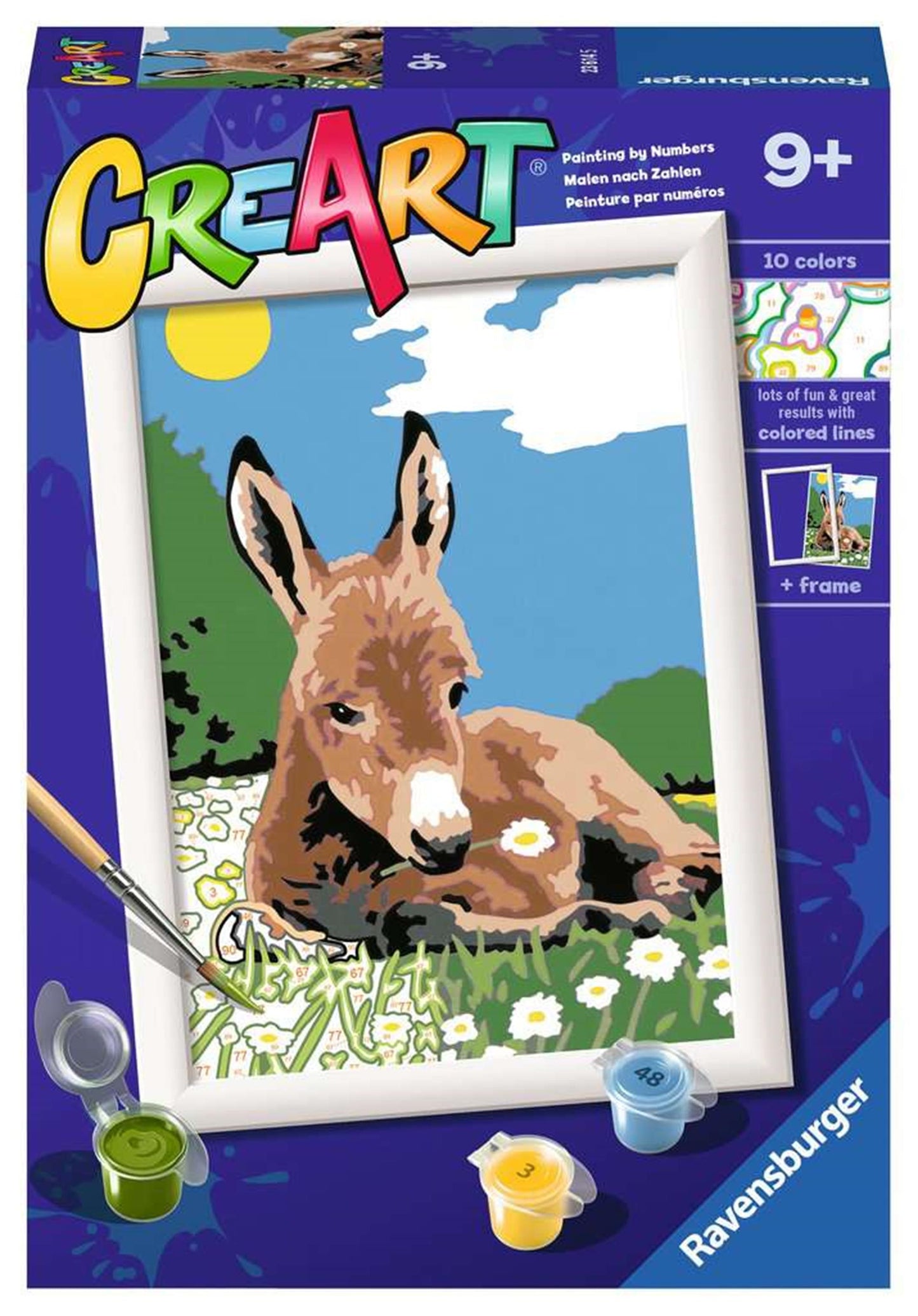 Ravensburger Kreart Gemälde auf Nummer Klein Ezeltje