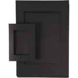 Creativ Company Passepartoutrahmen, Größe A4+A6, 180 gr, schwarz, 2x60 Stück 1 Karton - afbeelding 1