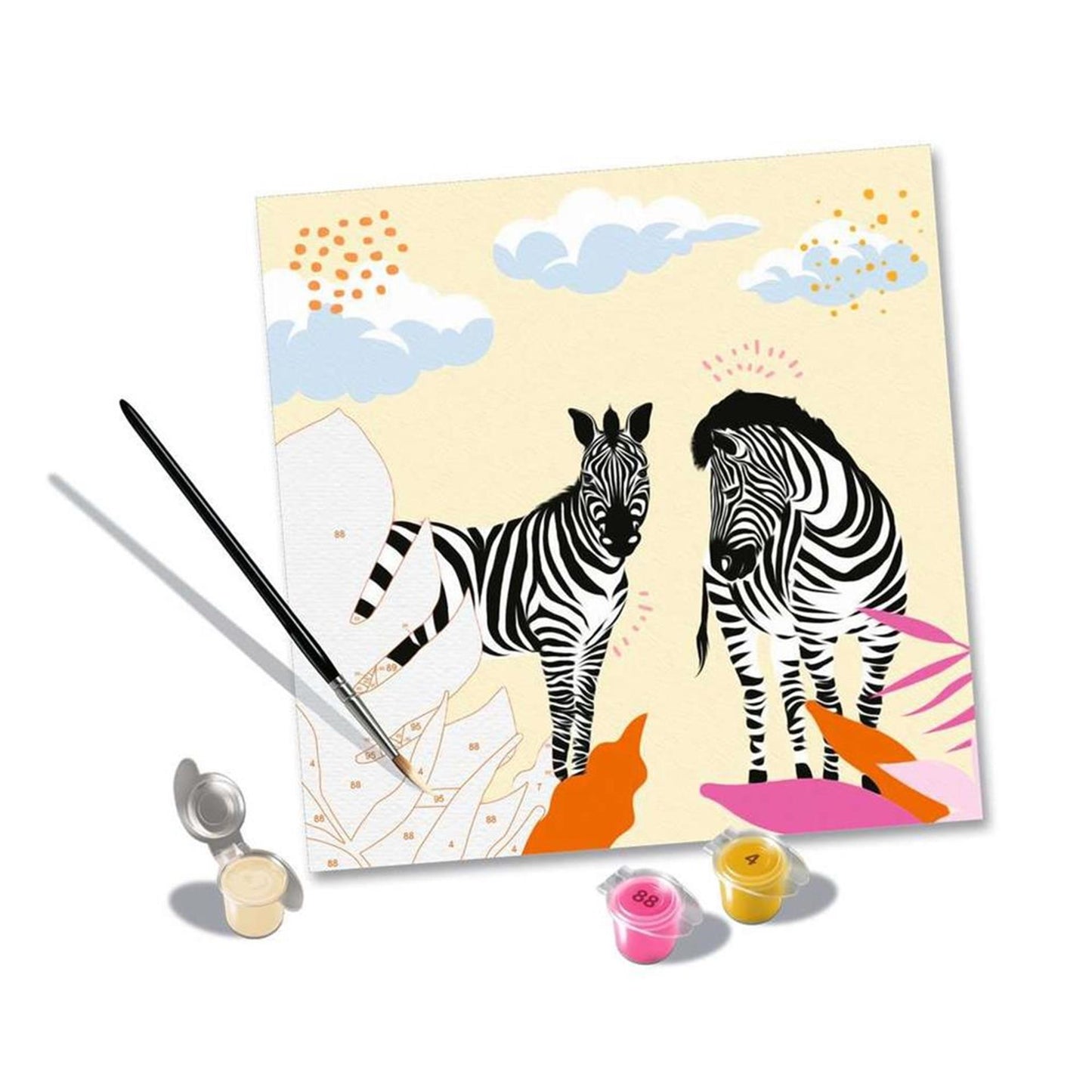 Gemälde nach Zahl Zebra