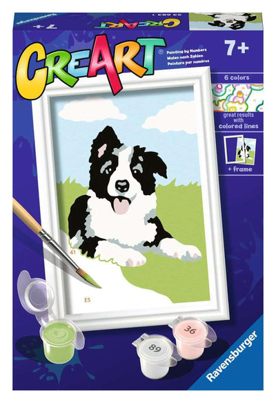Ravensburger Kreart Gemälde auf Zahlen Border Collie