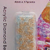 Markenlose Acryl-Diamantperlen, 4 mm, 17 g, sortiert