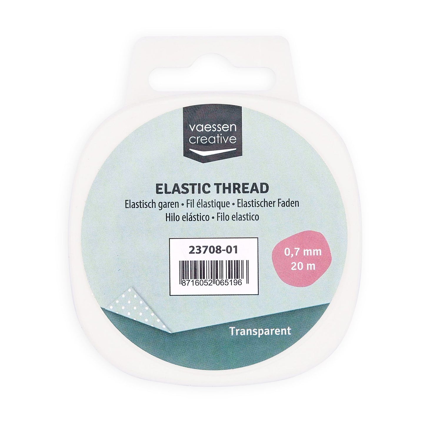 Vaessen creative • elastisches Garn transparent 0,7 mm