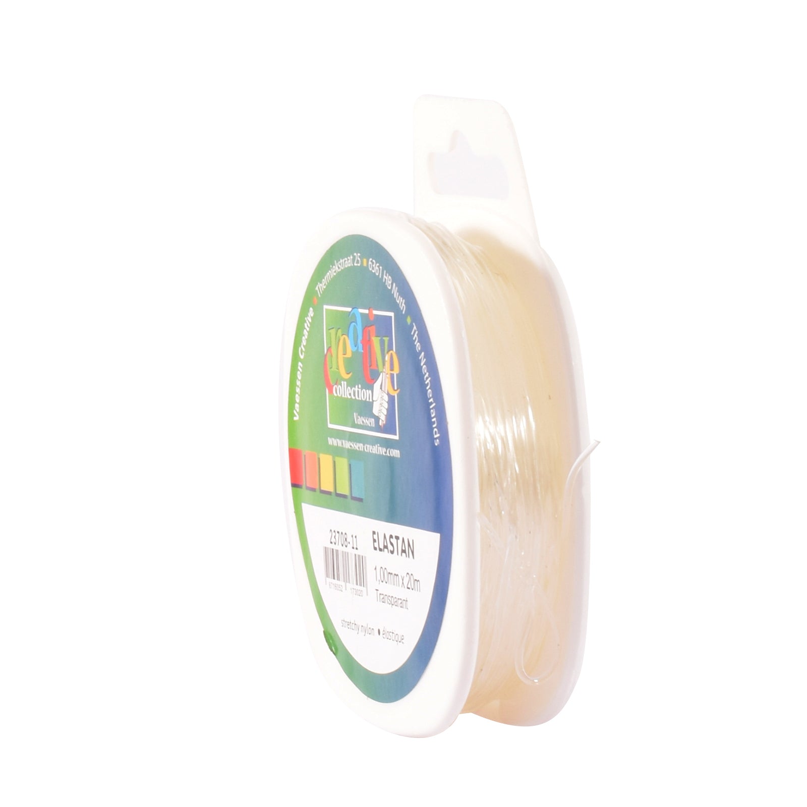 Vaessen creative • elastisches Garn 1 mm 20 m transparent