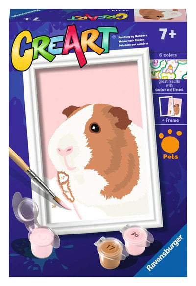Ravensburger Kreart Gemälde von Nummer Meerschweinchen