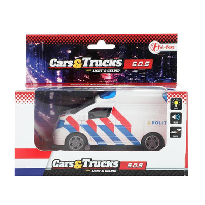 Toi-toys Polizeiwagen mit Reibung + Licht und Ton