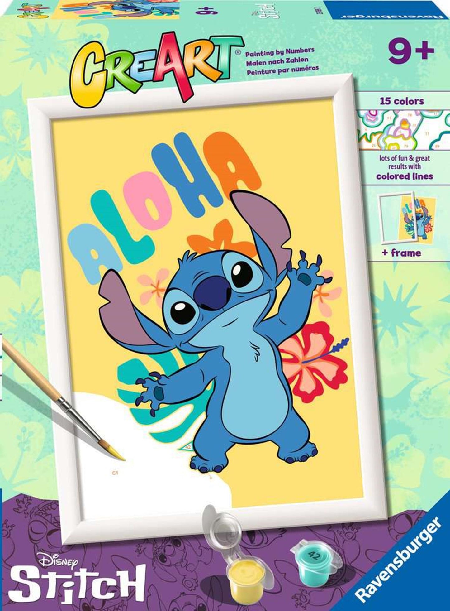 Ravensburger CreArt Malerei auf Nummer Aloha Stitch