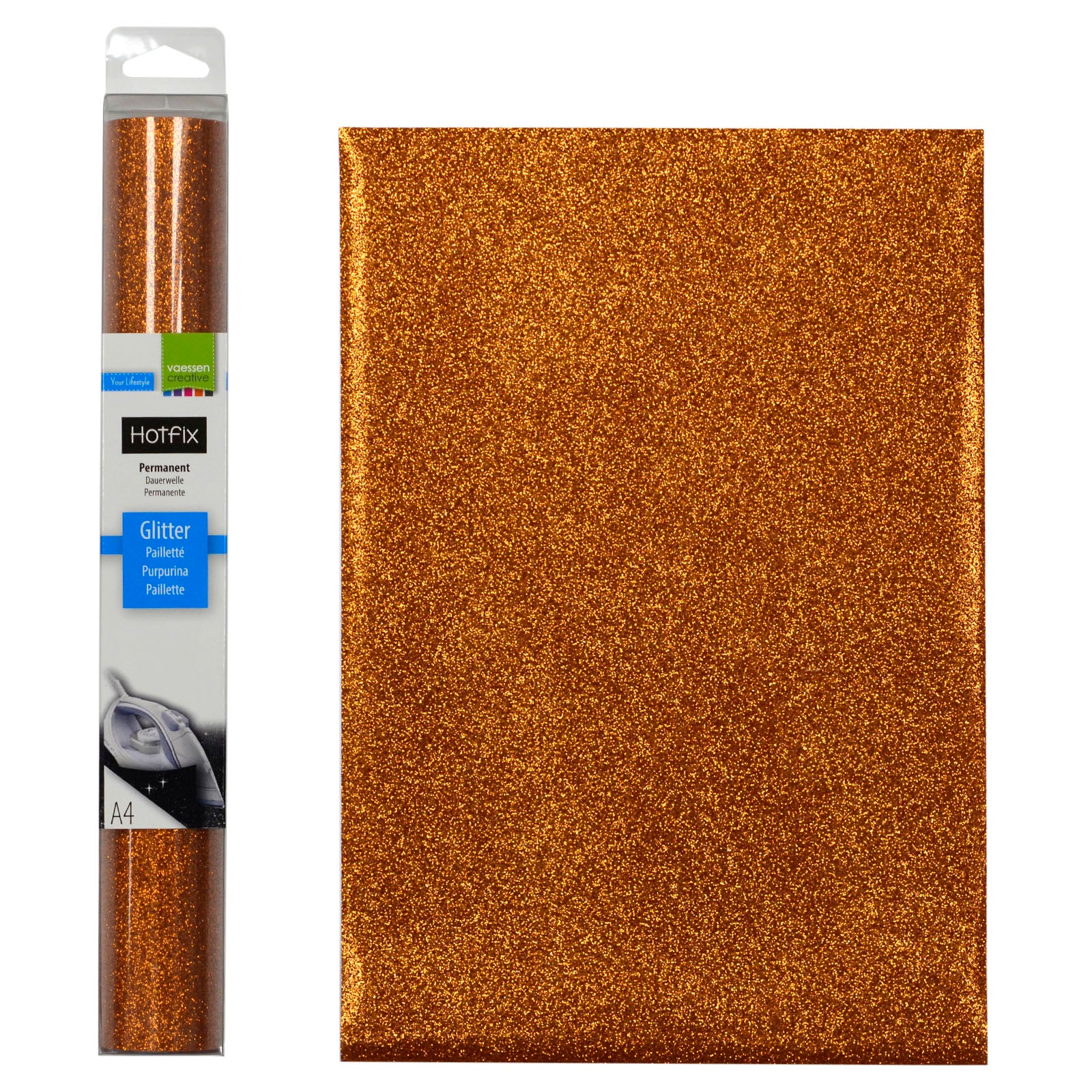 Vaessen creative • Glitzer Flex A4 Kupfer