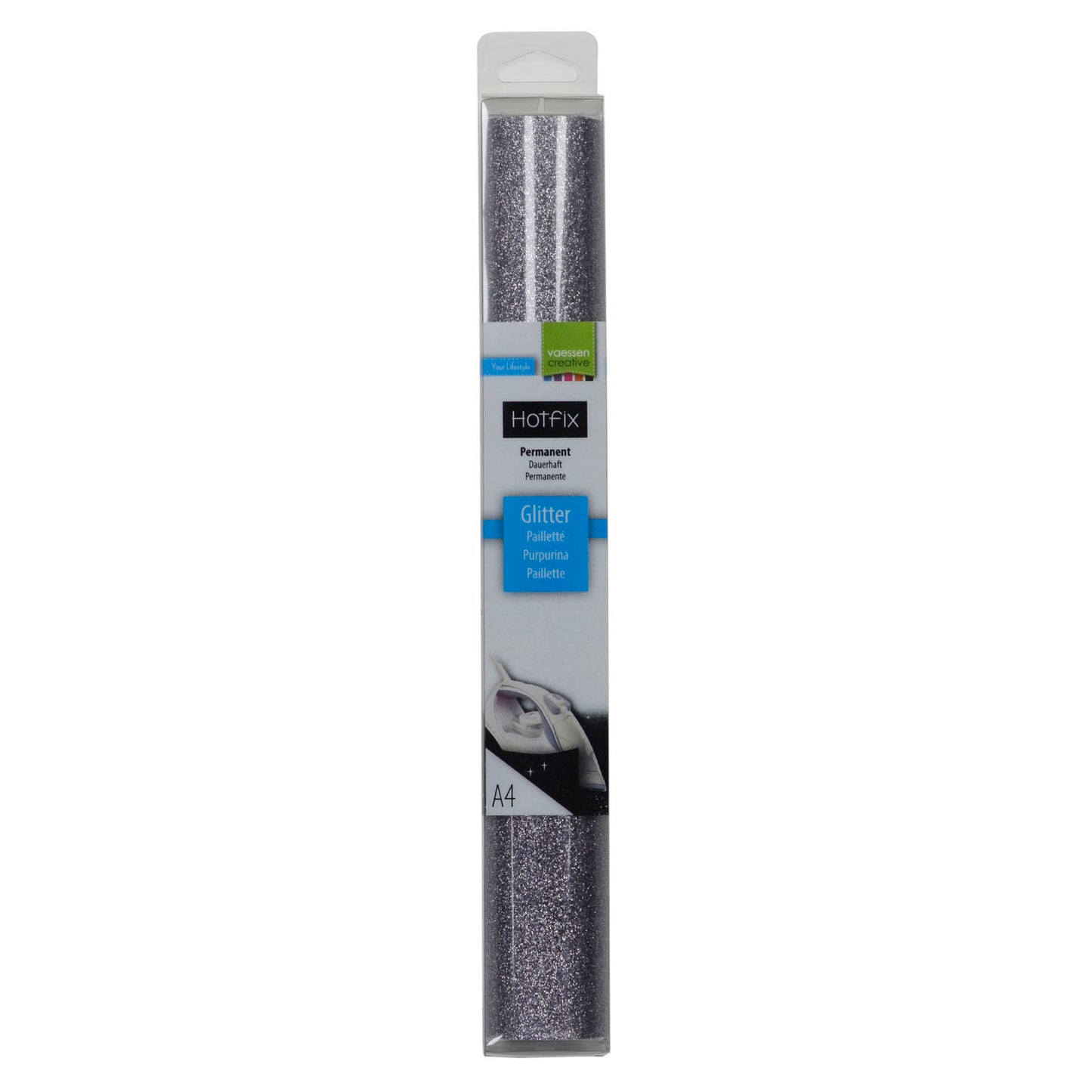 Vaessen creative • Glitzer Flex A4 grau
