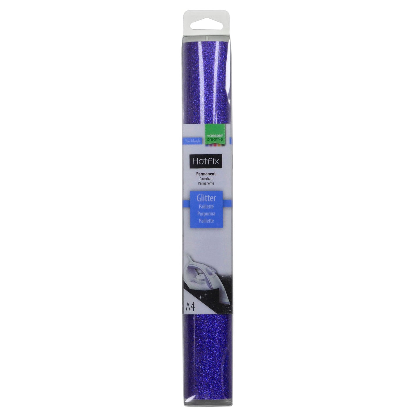 Vaessen creative • Glitzerflex A4 blau