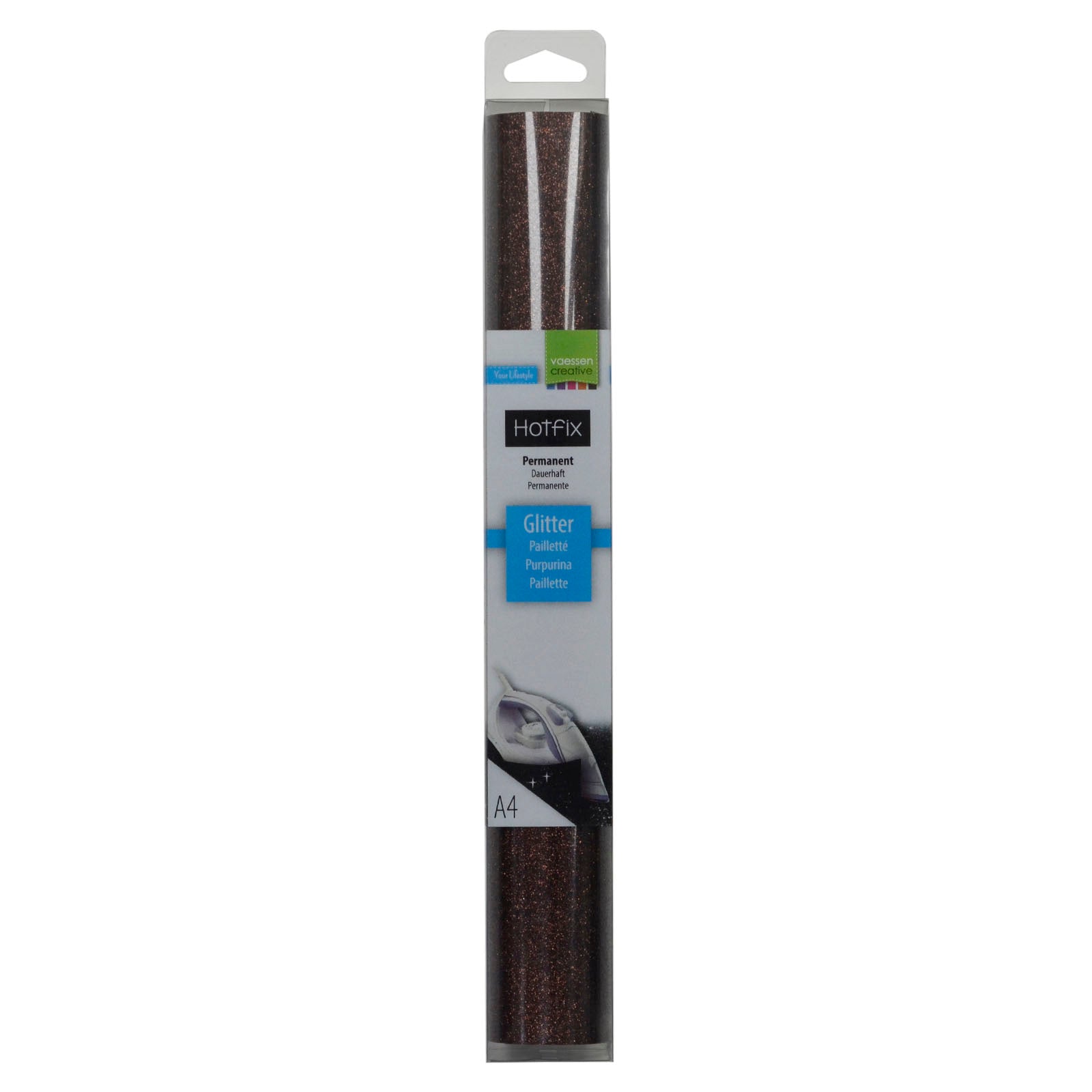 Vaessen creative • Glitzer Flex A4 braun
