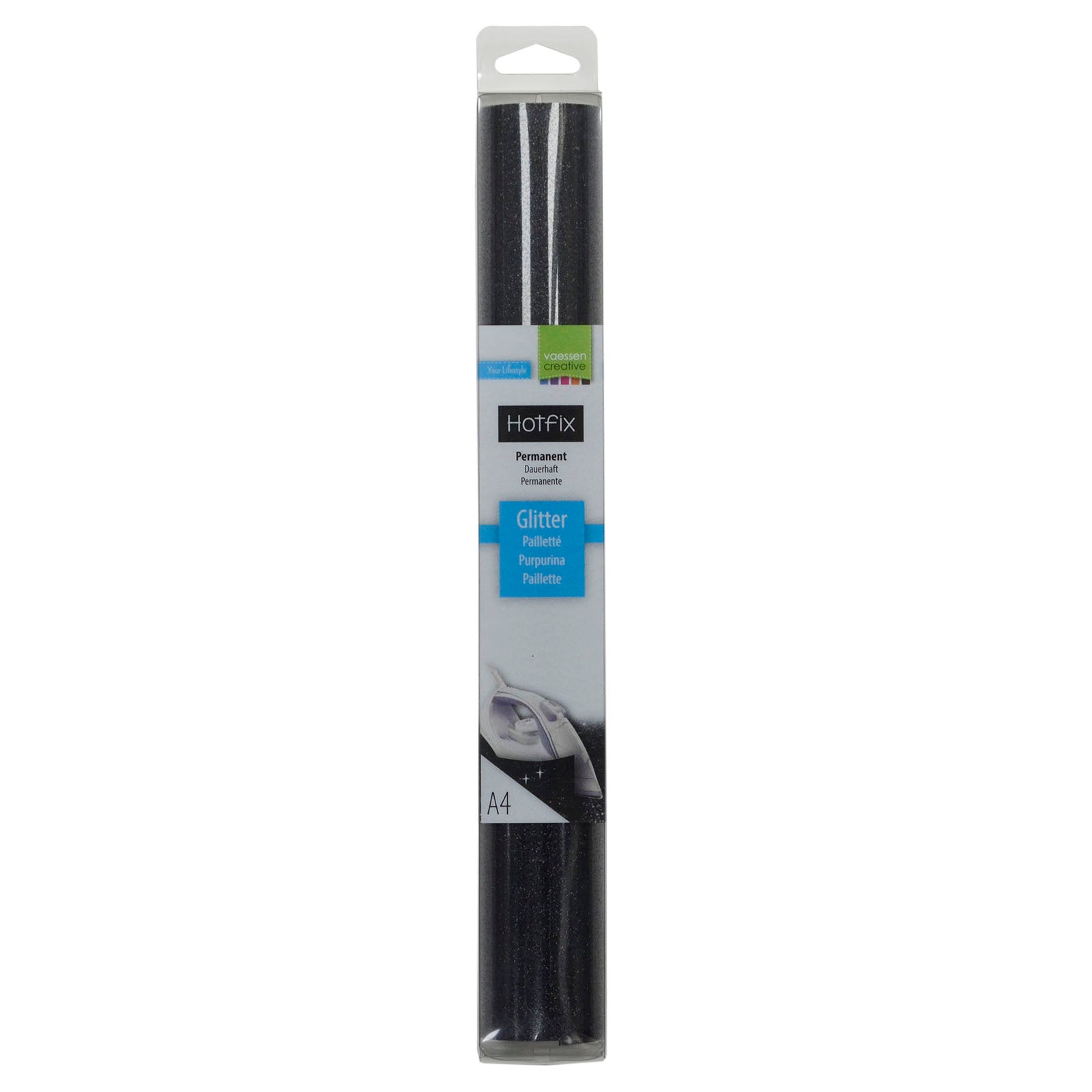 Vaessen creative • Glitzer Flex A4 schwarz