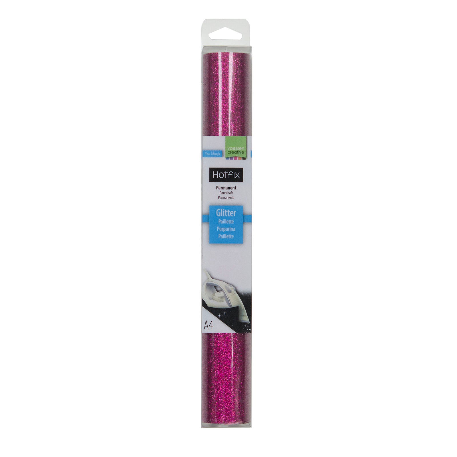 Vaessen Creative • Glitzer Flex A4 Kirsche