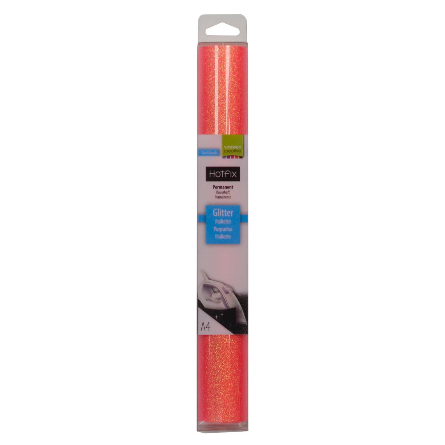 Vaessen creative • Glitzerflex A4 Fluorrosa