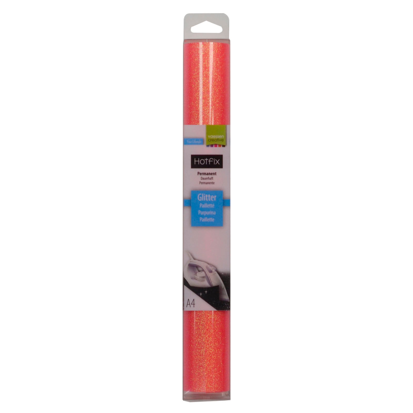 Vaessen creative • Glitzerflex A4 Fluorrosa