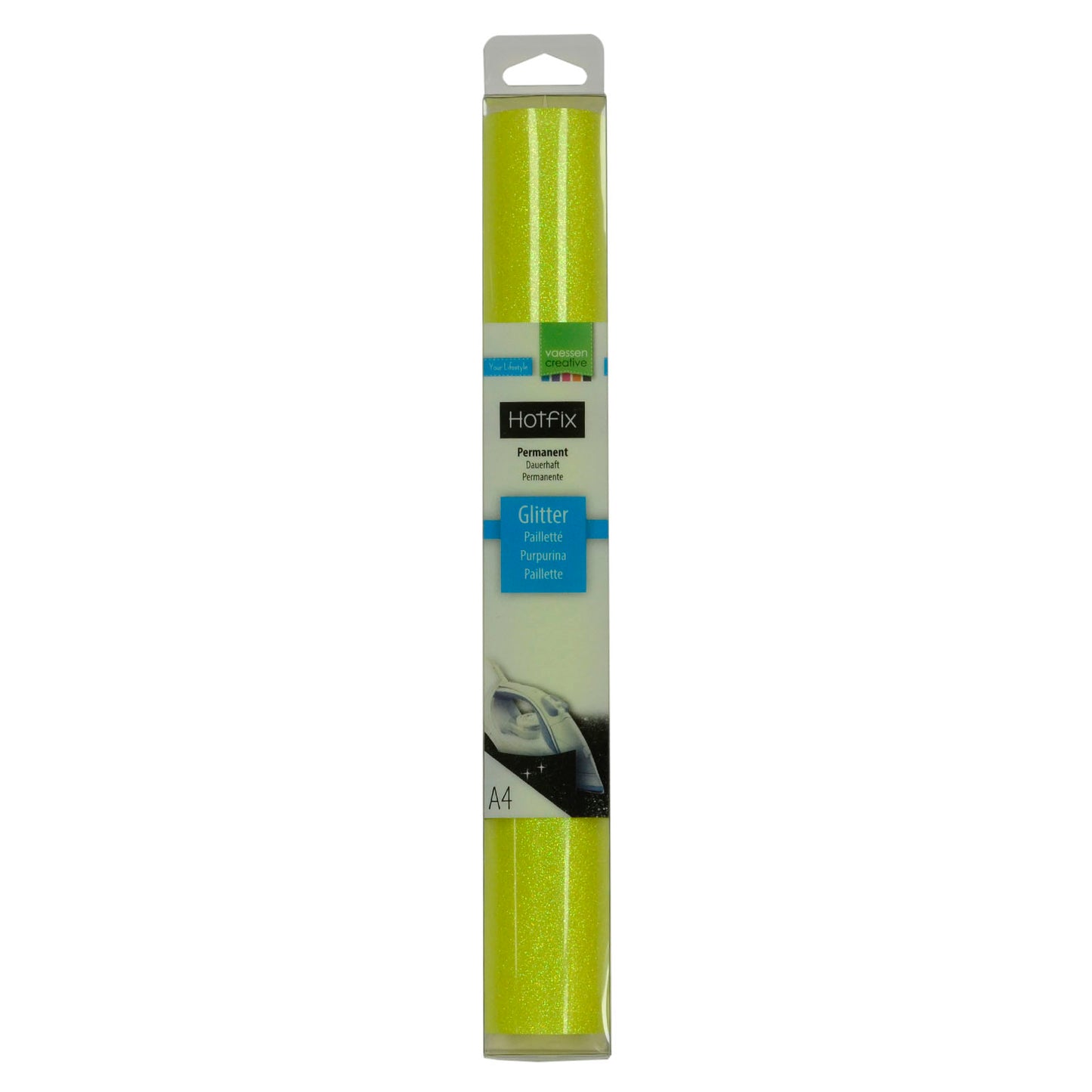Vaessen creative • Glitzer Flex A4 Fluorgelb