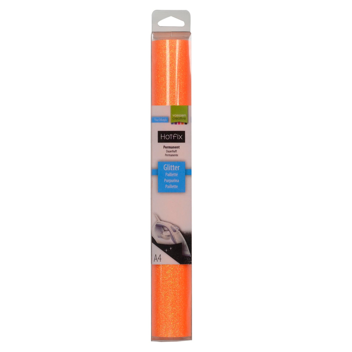Vaessen creative • Glitzer Flex A4 Fluororange
