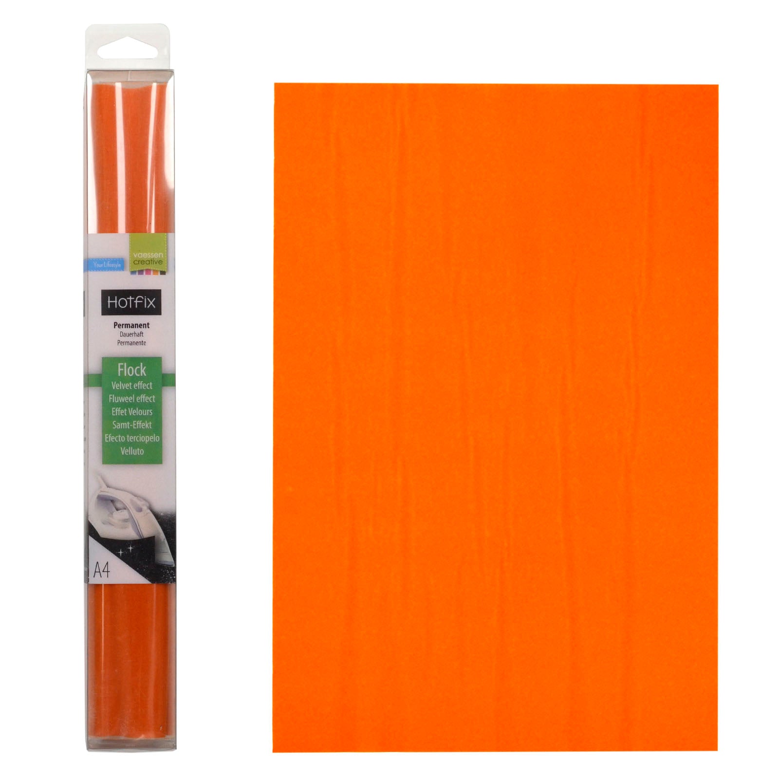 Vaessen creative • Flock A4 Orange