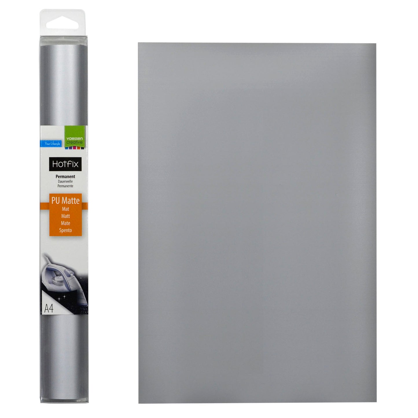 Vaessen creative • Flexfolie PU matt A4 Silber