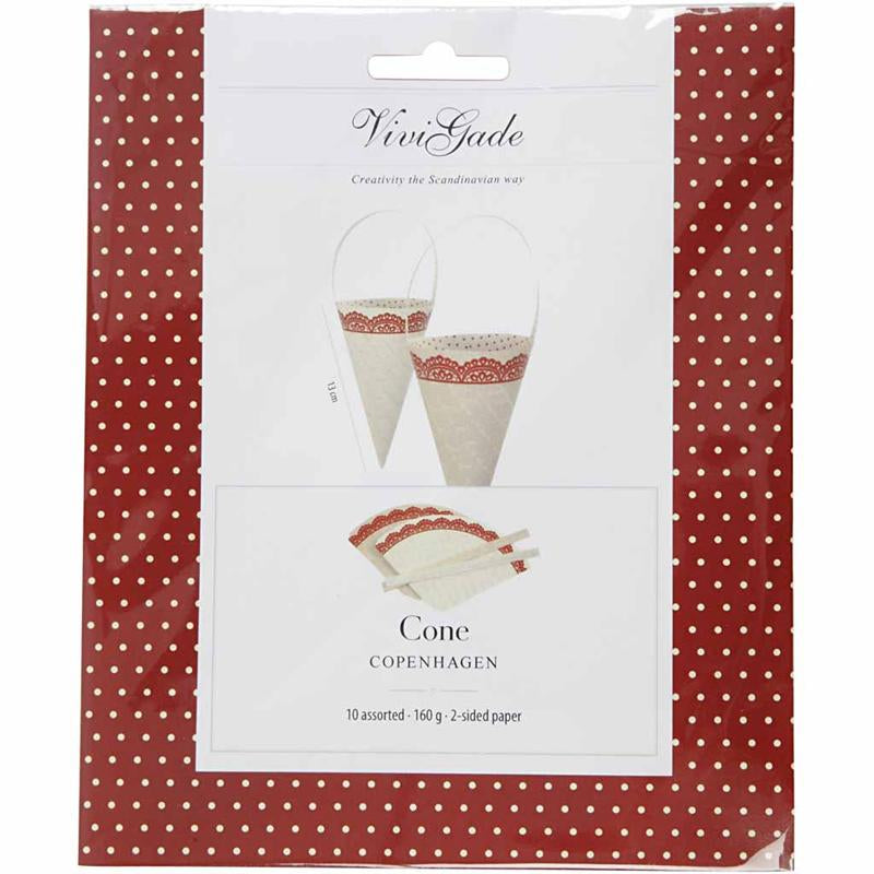 Vivi Gade Kegel, H: 13 cm, 160 g, 10 Stück, 1 Box