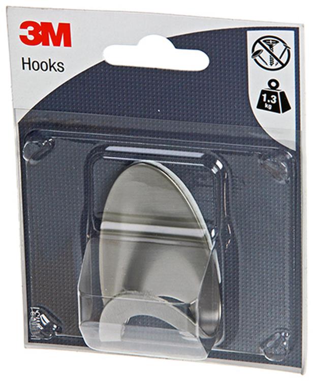 3m 1052717 - Haken selbstklebendes Metall oval | 1 Stk