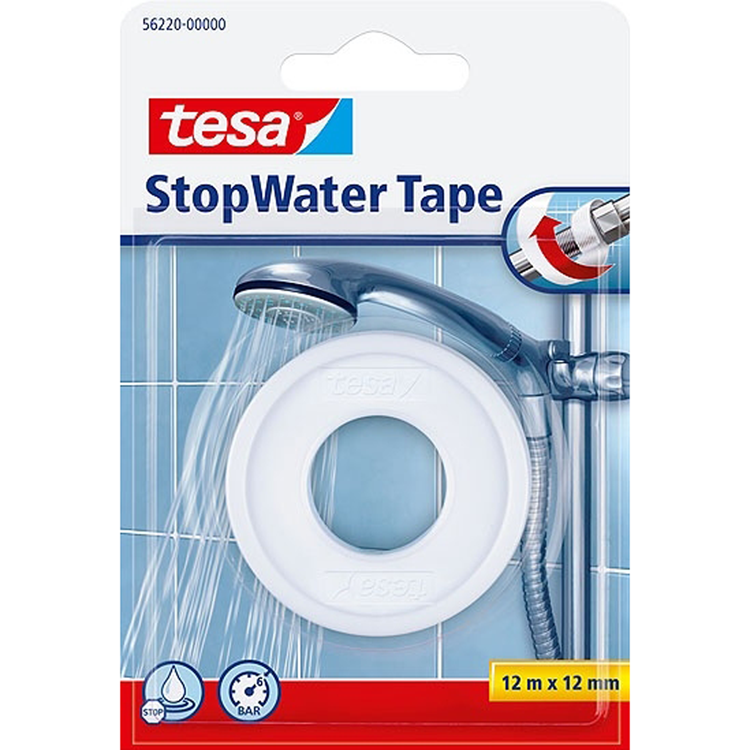 Tesa 1005142 - Wasserstoppband 12mx12mm | 6 Stück