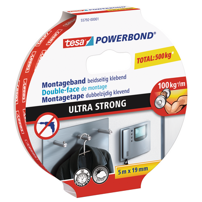 Tesa 1039440 – Pwrbond-Montageband 5:19 mm | 10 Stück