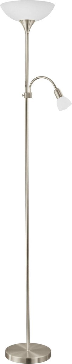 Eglo up 2 Stehleuchte – E27 E14 – 176,5 cm – Edelstahl weiß
