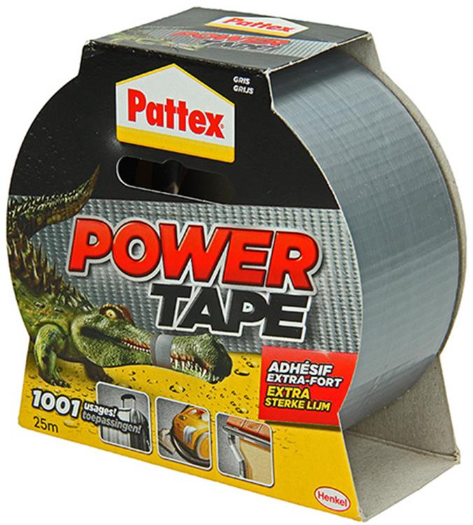 Pattex 1001840 - Powerband 25m grau sw | 6 Stück