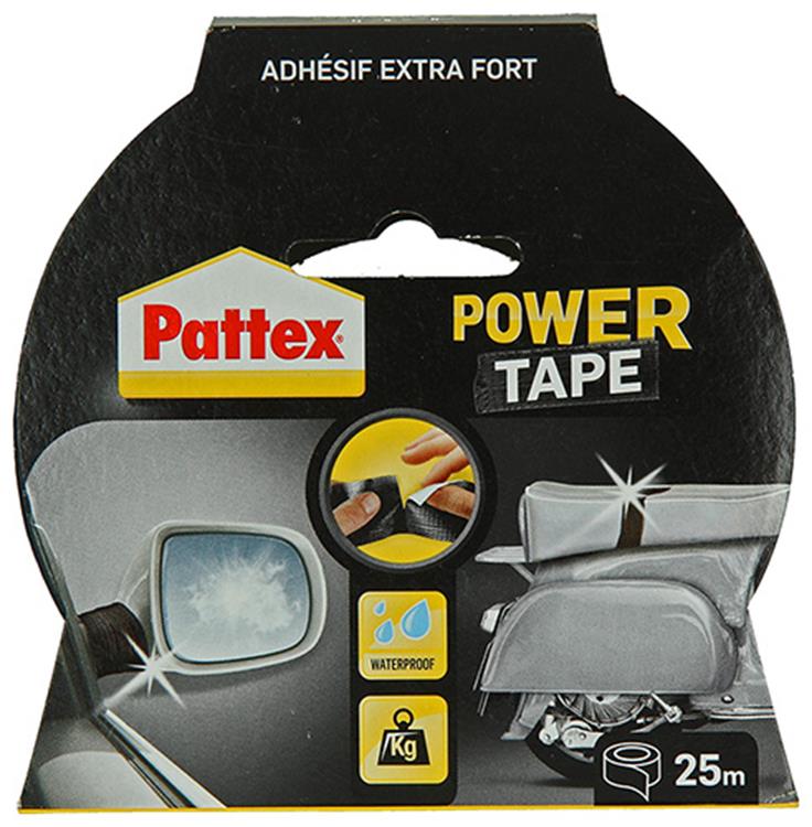 Pattex 1001841 - Powerband 25m schwarz bl | 6 Stück
