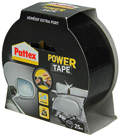 Pattex 1001841 - Powerband 25m schwarz bl | 6 Stück