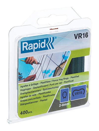 Rapid 1011740 - Hogrings grün plastifiziert (400) Fr 16 | 5 Stück
