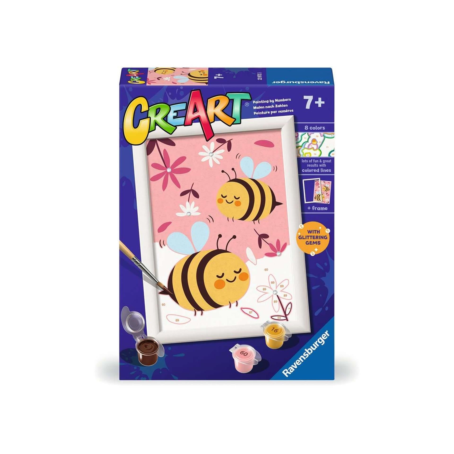 Ravensburger Creart Painting bei Nummer - fröhliche Bienen