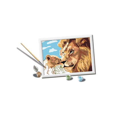 Ravensburger Creart Painting bei Number - Leeuw und Welp