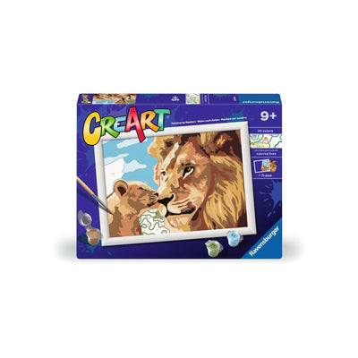 Ravensburger Creart Painting bei Number - Leeuw und Welp