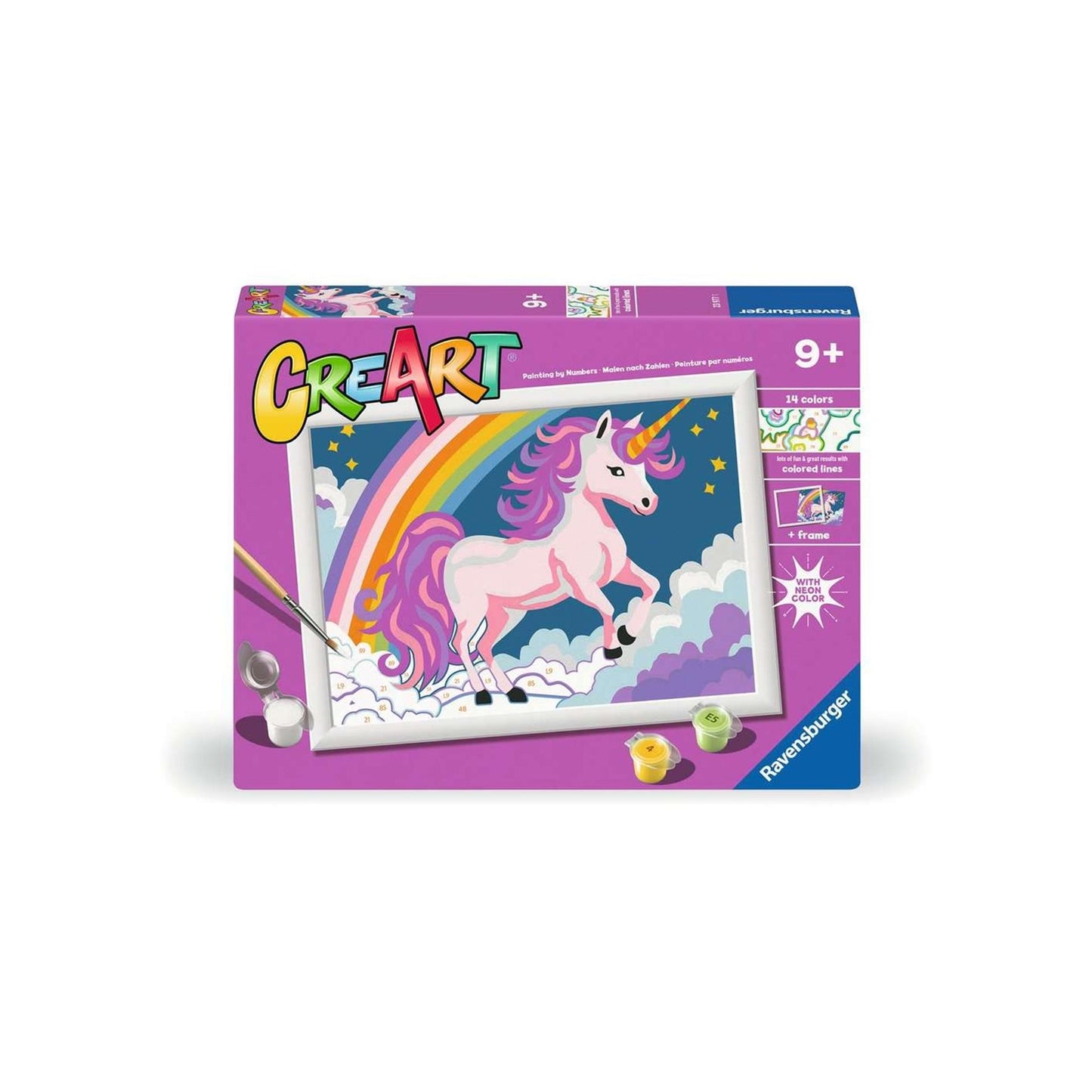 Ravensburger Kreart Gemälde bei Nummer - Eenhoorn