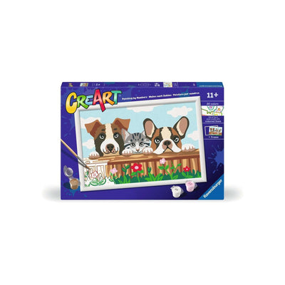 Ravensburger Creart Painting nach Nummer - Kat und Hunde