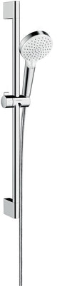 Hansgrohe Crometta Brauseset Vario Ecosmart mit Unica'croma Brausestange 65 cm weiß chrom
