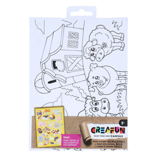 Creafun-Malerei auf Leinwand mit 6-teiliger Aufkleber
