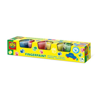 SES Fingerfarbe Primärfarben, 4x110 ml