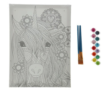 Gemälde nach Nummer Unicorn Canvas 30x40