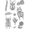 Creativ Company Silikonstempel, Insekten, Blatt 11x15,5 cm, 1 Blatt