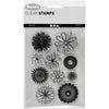 Kreativfirma Silikon stempelt Blumen, 1 Blatt