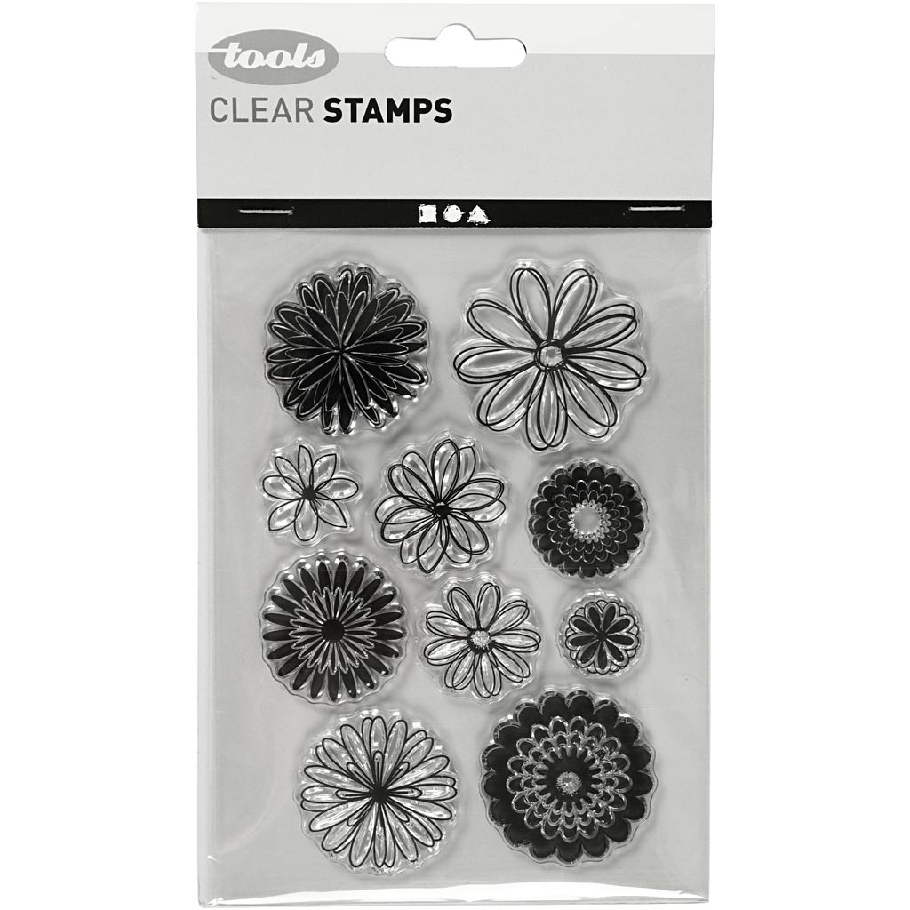 Kreativfirma Silikon stempelt Blumen, 1 Blatt